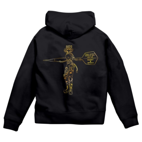 あにまるだーつ　寅ガールver. Zip Hoodie
