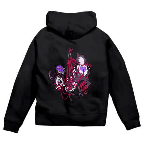 吊り緊縛バンビ２ Zip Hoodie