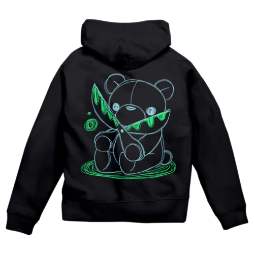 はさみくみゃ Zip Hoodie