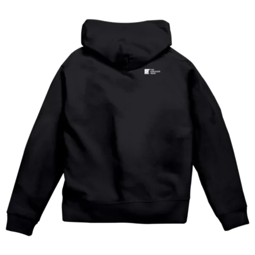 カクガリヘッド白ロゴ Zip Hoodie