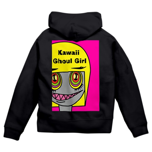 グールーのスー子さん（Kawaii Ghoul Girl） Zip Hoodie