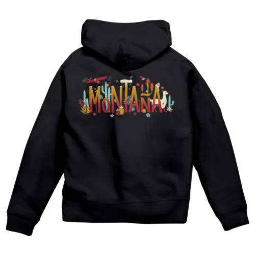 La Montaña（背景透明） Zip Hoodie