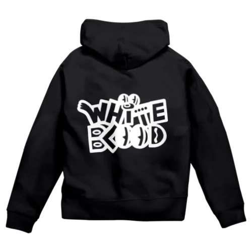 LOGO BIG WHiTE ジップパーカー