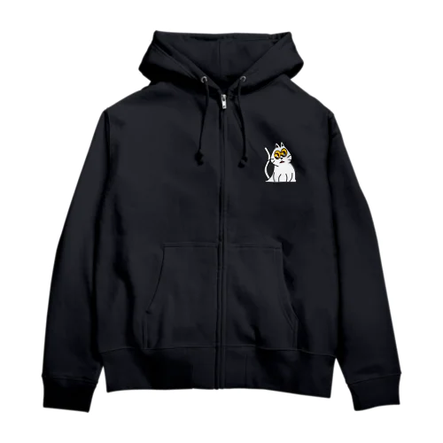 瞳の大きな猫ちゃん Zip Hoodie