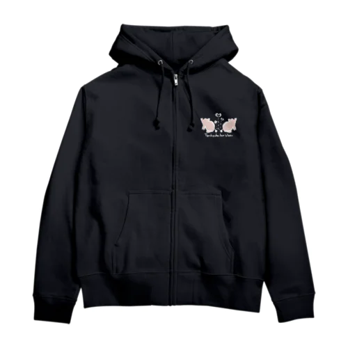 愛が生まれる日（ダークカラー用） Zip Hoodie