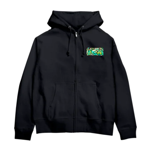 ステンドグラス_チェスナット Zip Hoodie