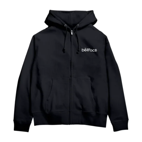 bellFace（白ロゴ） Zip Hoodie