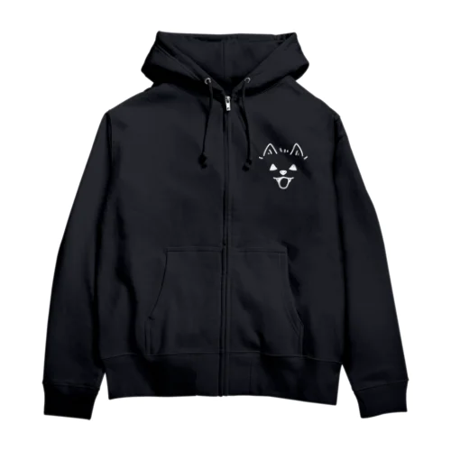  近すぎるポメラニアン04　ハロウィンB Zip Hoodie