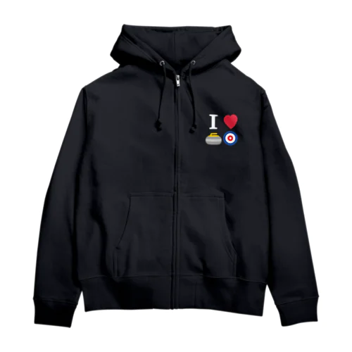 アイラブカーリング Zip Hoodie