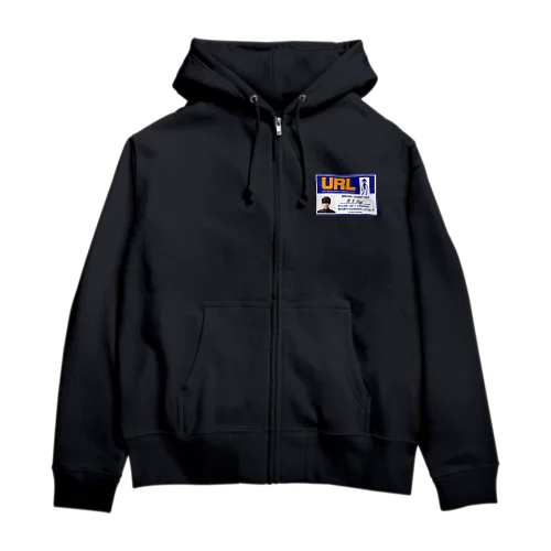 URLのIDカード Zip Hoodie