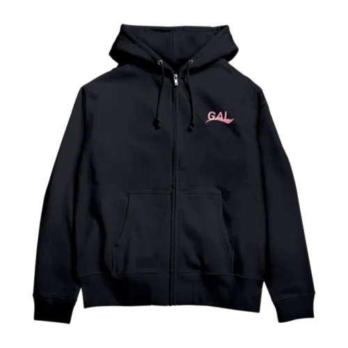 ギャル　スポーツブランド風ロゴ Zip Hoodie