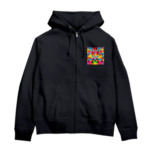 ビビットdeカラフル Zip Hoodie