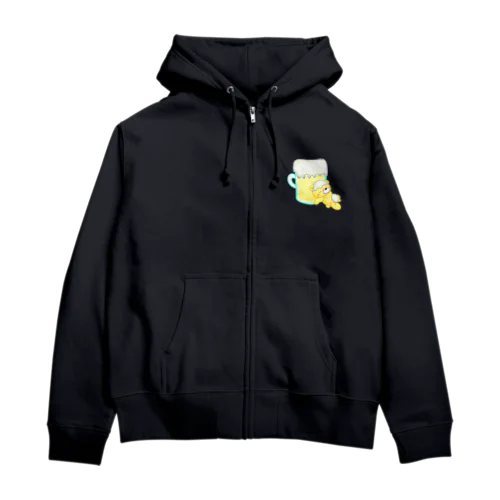 ドリンクマ　ビールクマ Zip Hoodie