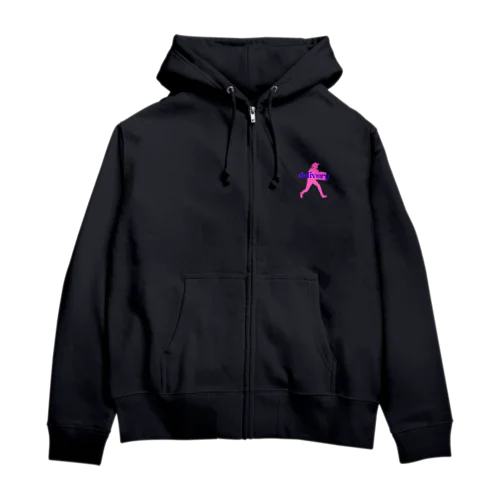 配達員アイテム　”ピンク” Zip Hoodie