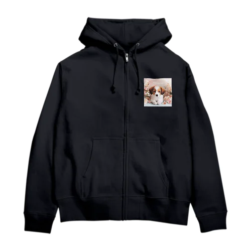 キュートなコーイケルホンディエ🐶puppy Zip Hoodie