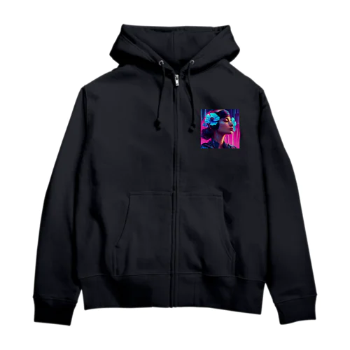 静の中で Zip Hoodie