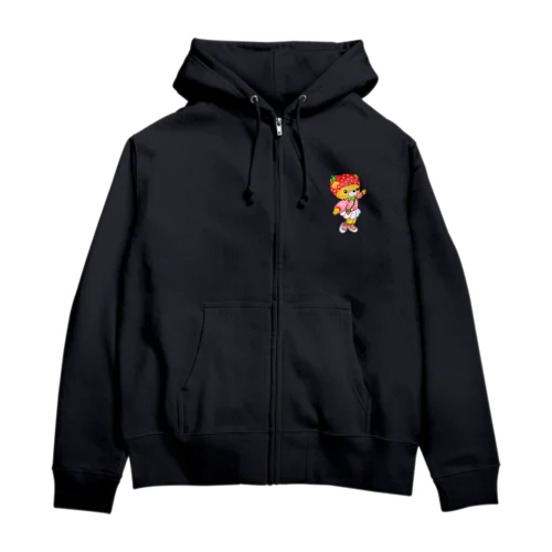 フルーツファッション　イチゴ Zip Hoodie