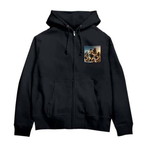 ジャーマンシェパード Zip Hoodie