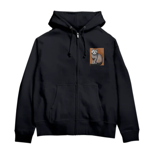 hairless cat 001 Zip Hoodie