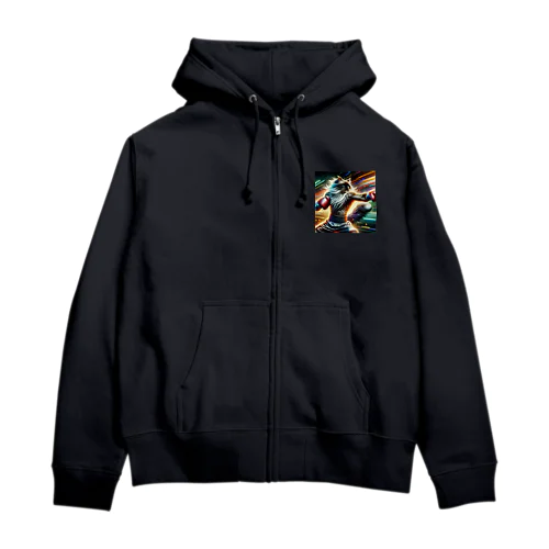 最強の猫パンチを求めて Zip Hoodie