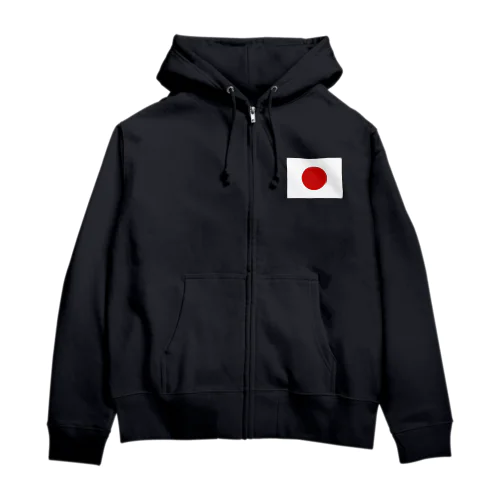 日本の国旗 Zip Hoodie