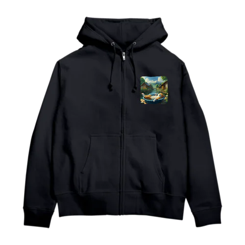 眠りネコ Zip Hoodie