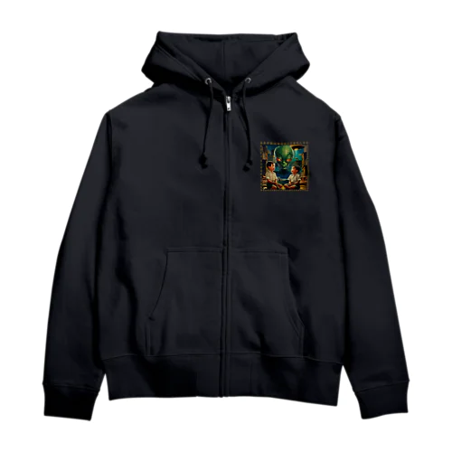 地球侵略は勧誘から Zip Hoodie