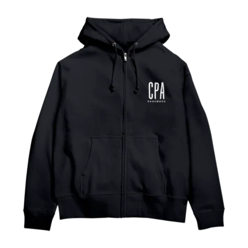 CPA sagemasu (CPA さげます) color: white; ジップパーカー