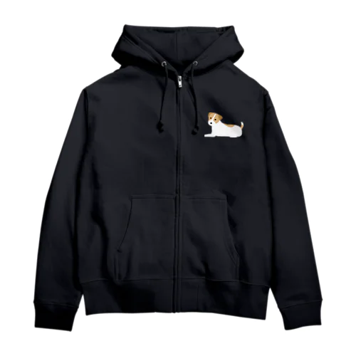 ジャックラッセルテリアNo.3 Zip Hoodie