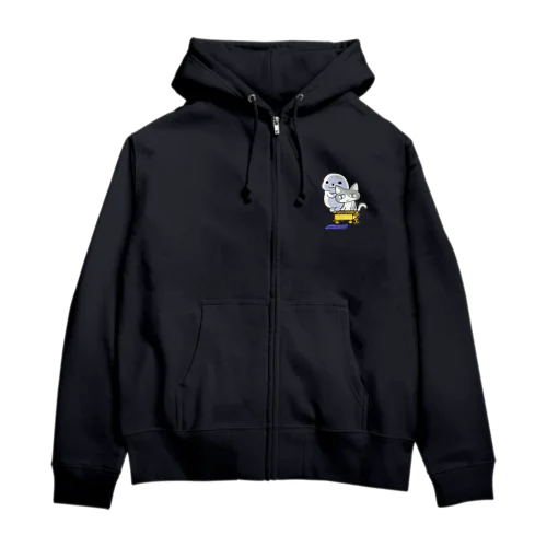 ひふみんあい的なアザラシと猫（将棋） Zip Hoodie