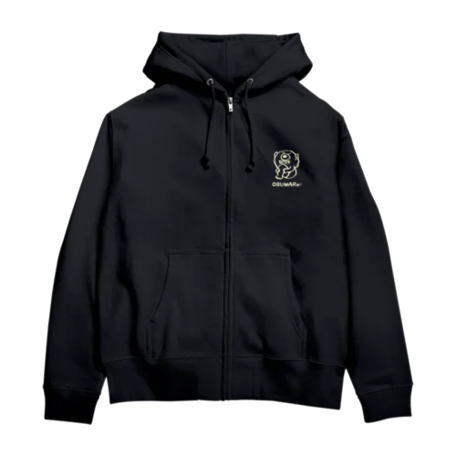 白いイッポンダタラさん Zip Hoodie