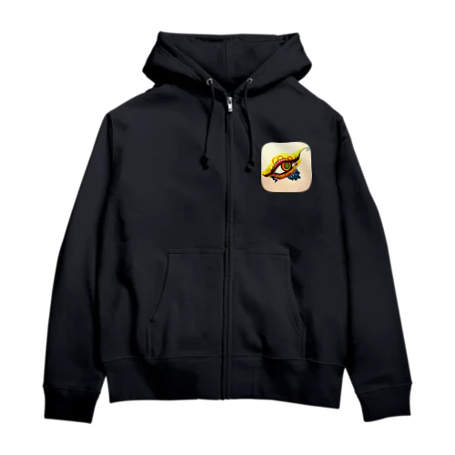 流し眼(アメッコ作) Zip Hoodie