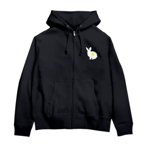 基本ロゴ 黒 Zip Hoodie