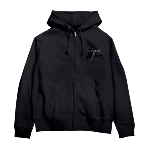 BLACK CAT Zip Hoodie
