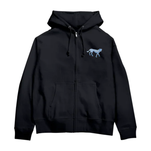 ヒョウ Zip Hoodie