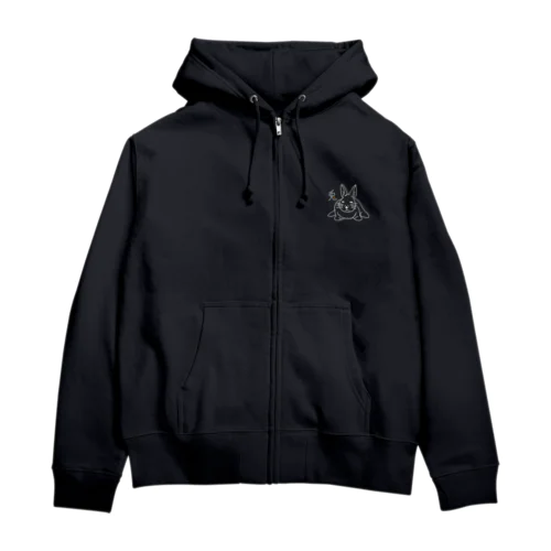 やるきないうさぎ Zip Hoodie