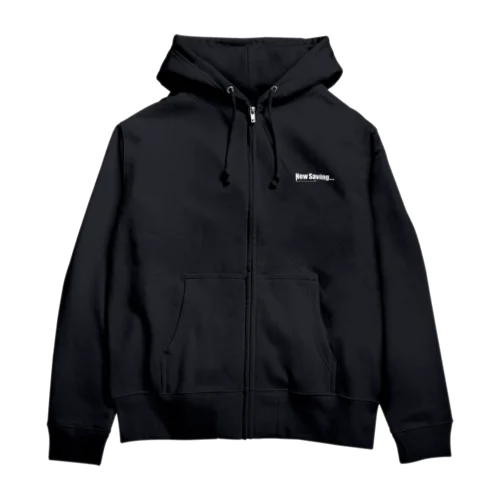 NowSaving_black Zip Hoodie