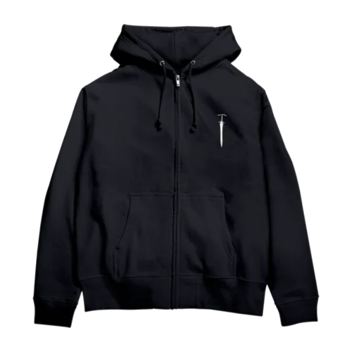 "Swordman" ソードマン_Black Zip Hoodie