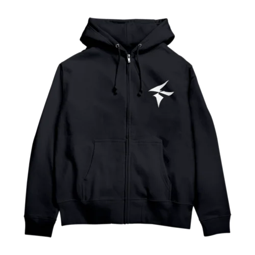 ロゴ付きジップパーカー Zip Hoodie