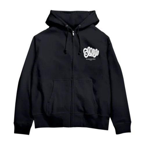 グニャグニャのあうん Zip Hoodie