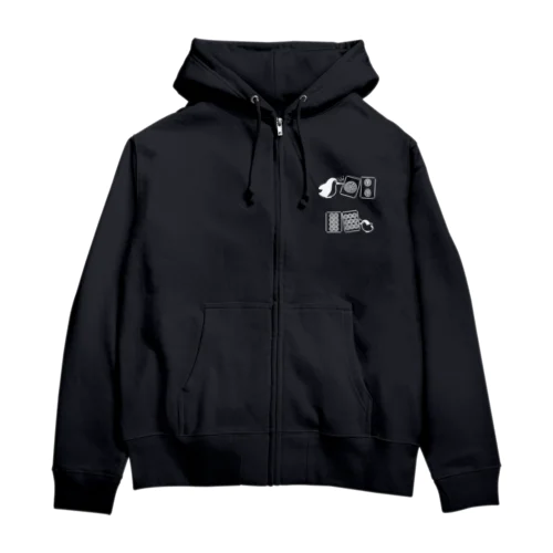 ペンちゃん落とし(濃色) Zip Hoodie