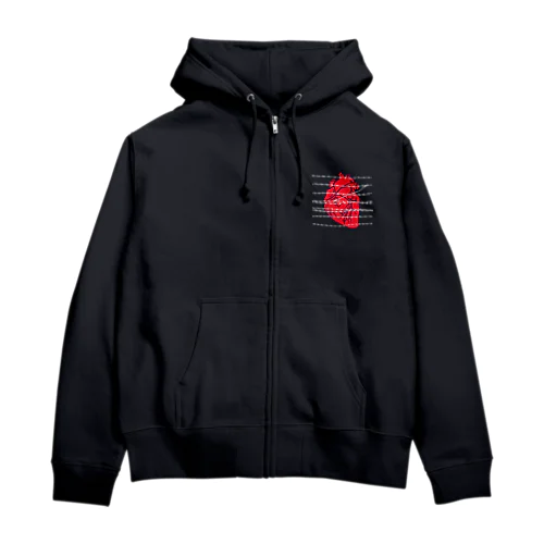 CONFINED HEART Zip Hoodie