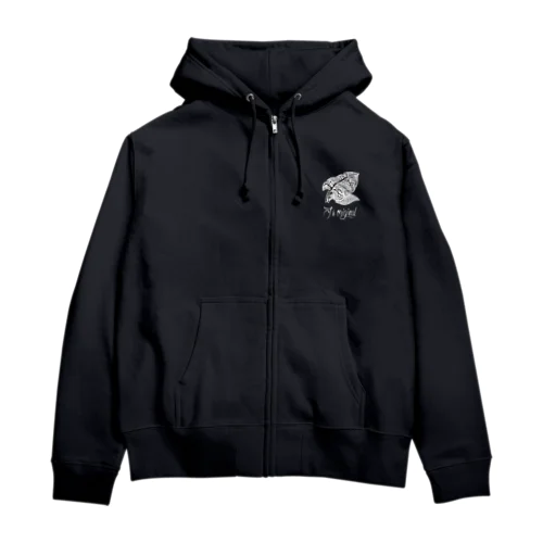 J's Original 白 Zip Hoodie