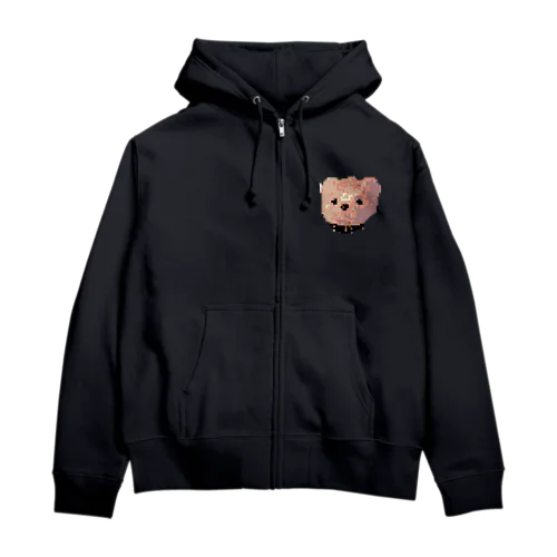 Pixel Teddy Zip Hoodie