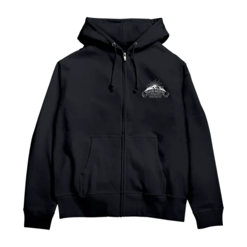 定時で帰りたい for MOUNTAIN。 白 Zip Hoodie