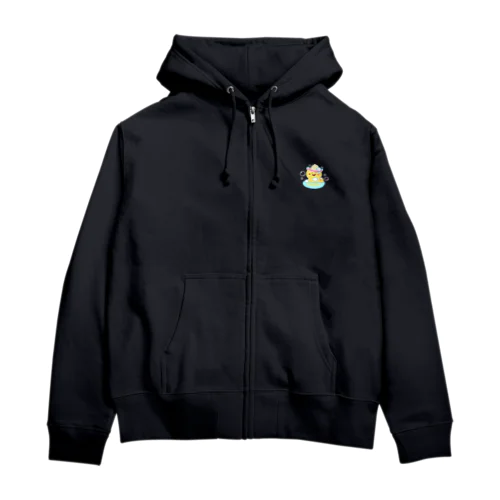 あひるちゃんのぷかぷかバスタイム Zip Hoodie