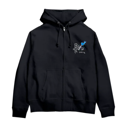 シロノオニテキナ Zip Hoodie