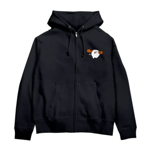 むじゃきに駆け寄るカリードッグ Zip Hoodie