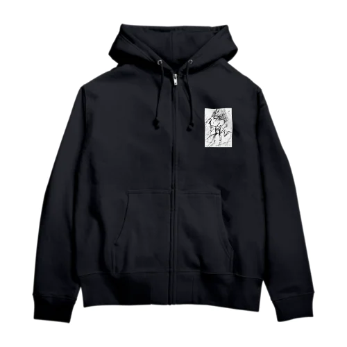 風・火・水のエレメント Zip Hoodie