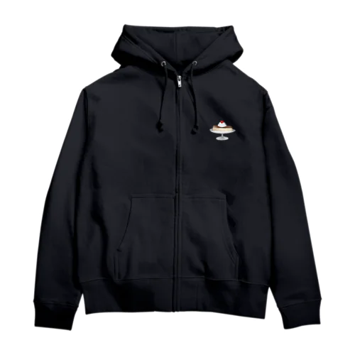 ドットな喫茶プリン Zip Hoodie